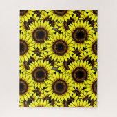 Grand Puzzle de tournesol jaune doré (Vertical)