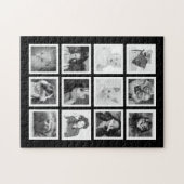 Grand puzzle fait sur commande avec 12 de vos (Horizontal)