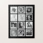 Grand puzzle fait sur commande avec 12 de vos (Vertical)