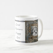 Grand Pyrénées Chiot Double Côté Mug 2011 (Devant droit)
