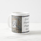 Grand Pyrénées Chiot Double Côté Mug 2011 (Devant gauche)