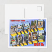 Grand Rapids, brieven van Minnesota Briefkaart (Voorkant / Achterkant)