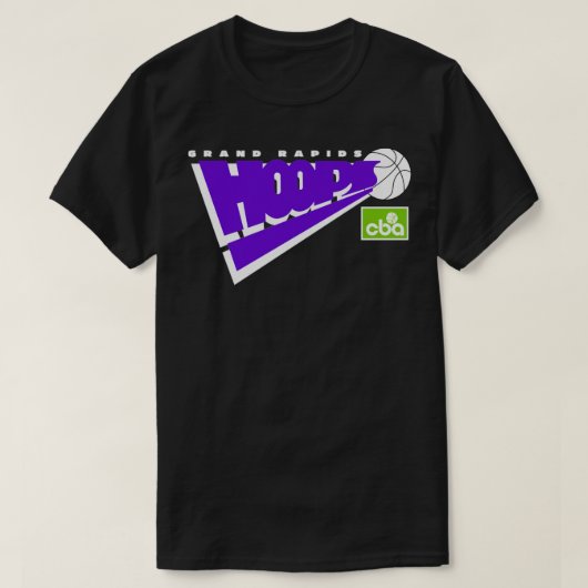 Grand Rapids Hoops CBA Basketball T-shirt (Design voorkant)