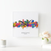 Grand Rapids Michigan Skyline Vierkante Klok (Huis)