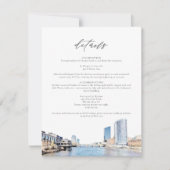 GRAND RAPIDS Skyline - Carte de détails Mariage (Devant)