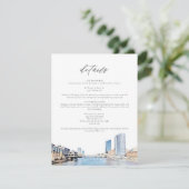 GRAND RAPIDS Skyline - Carte de détails Mariage (Debout devant)