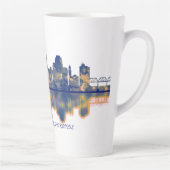Grand Rapids Skyline Latte Mok (Rechts)
