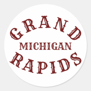 Grand Rapids, Sticker rond classique du Michigan