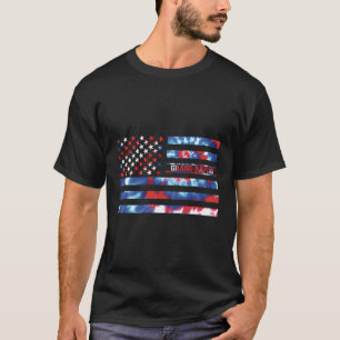 Grand Rapids Tie Dye Rood Wit Blauw Patriottische  T-shirt