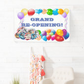 Grand ReOuverture personnalisée Bannière Vinyl Ban (En situation)