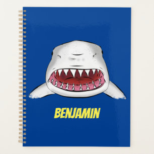 Grand requin blanc moyen dessin animé