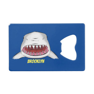 Grand requin blanc moyen dessin animé