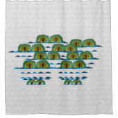 Grand rideau de douche Croc (Devant)