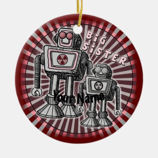 Grand Robot Sœur ornement (Devant)