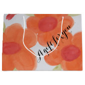 Grand sac à fleurs orange (Devant)