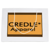 Grand sac brillant de cadeau de Credle (Devant)