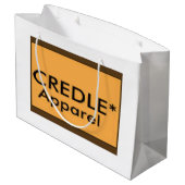 Grand sac brillant de cadeau de Credle (Dos Angle)