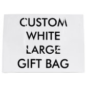 Grand sac brillant de cadeau personnalisé par (Devant)