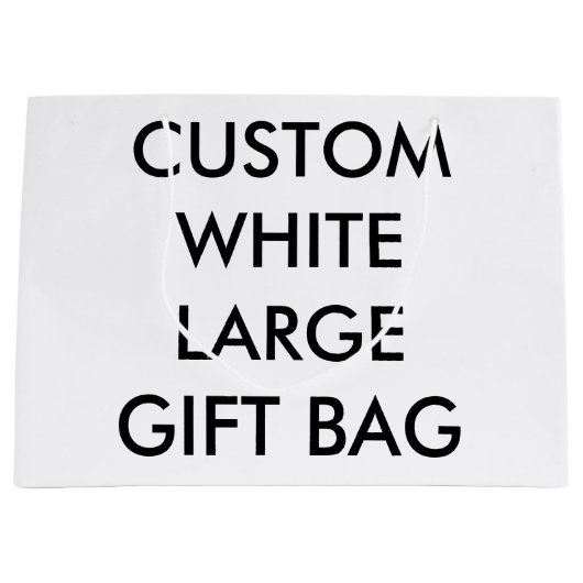 Grand sac brillant de cadeau personnalisé par (Devant)