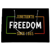 Grand Sac Cadeau 1865, 1865, fête de la liberté noire (Devant)