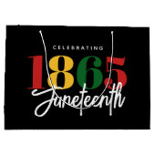 Grand Sac Cadeau 1865 Liberté Célébration de l'histoire noire (Dos)