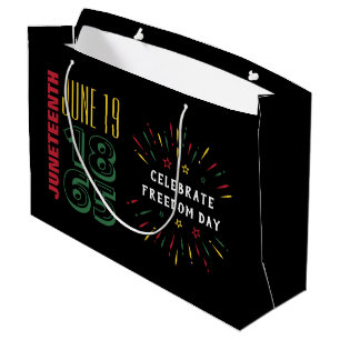 Grand Sac Cadeau 19 juin 1865 Feu d'artifice d'histoire noire