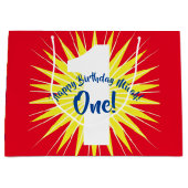 Grand Sac Cadeau 1er anniversaire inoubliable (Devant)