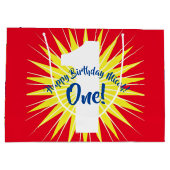 Grand Sac Cadeau 1er anniversaire inoubliable (Dos)