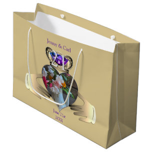 Grand Sac Cadeau 21e anniversaire du Mariage Claddaugh Iolite
