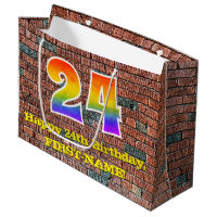 24e anniversaire : Amusant, Arc-en-ciel inspiré pa