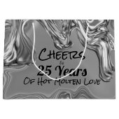 Grand Sac Cadeau 25e anniversaire du Mariage d'argent (Devant)