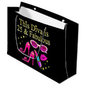 GRAND SAC CADEAU 25E ANNIVERSAIRE FABULEUX DIVA DESIGN (Devant Angle)