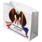 Grand Sac Cadeau 2e amendement Oreiller (Dos Angle)