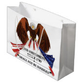 Grand Sac Cadeau 2e amendement Oreiller (Devant Angle)