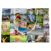 Grand Sac Cadeau 40 Collage photo horizontal (Devant)