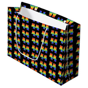 Grand Sac Cadeau 44e Anniversaire : Événement Arc-en-ciel Amusant N