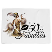 Grand Sac Cadeau 50 Et Fabuleux (Devant)