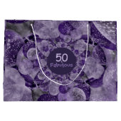 Grand Sac Cadeau 50 Et Fabuleux Balloons Kaleidoscope Violet (Dos)