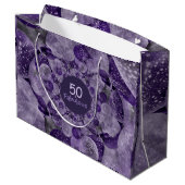Grand Sac Cadeau 50 Et Fabuleux Balloons Kaleidoscope Violet (Dos Angle)