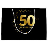 Grand Sac Cadeau 50e anniversaire de l'étincelle d'or (Dos)