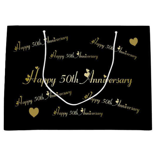 Grand Sac Cadeau 50e Anniversary (Devant)