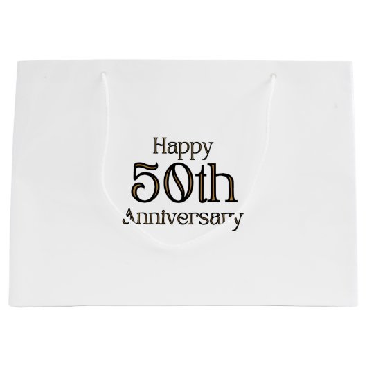 Grand Sac Cadeau 50e Anniversary (Devant)