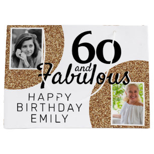 Grand Sac Cadeau 60 et Fabulous Gold Parties scintillant 2 Photo 60