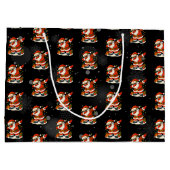 Grand Sac Cadeau 67 Meme Six Seven Bruh Drôle de Noël 6 7 (Dos)