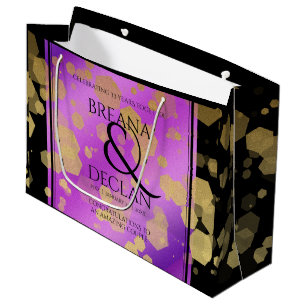 Grand Sac Cadeau 6e 33e 47e 48e anniversaire du Mariage Améthyste