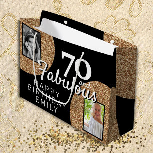 Grand Sac Cadeau 70 et Fabulous Gold Parties scintillant 2 Photo 70