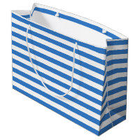 À la mode moderne de modèle rayé blanc bleu