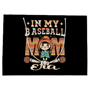 Grand Sac Cadeau À l'ère de ma mère de baseball