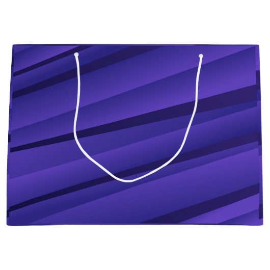 Grand Sac Cadeau A purple gift bag with a wavy, abstract pattern  (Devant)
