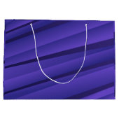 Grand Sac Cadeau A purple gift bag with a wavy, abstract pattern  (Dos)